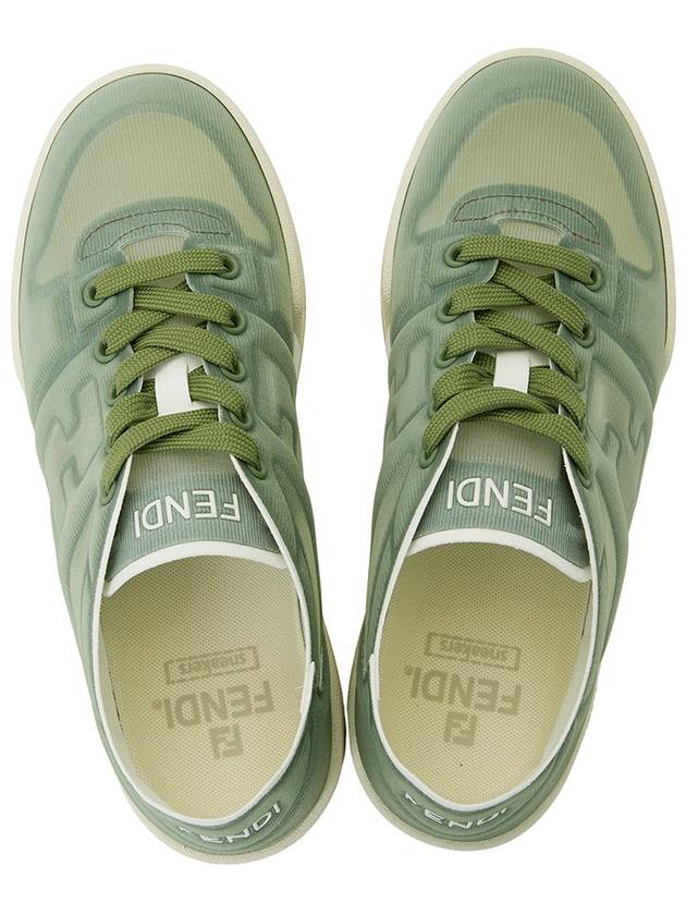 Luxury Fendi Match Mesh Low Top Sneakers Green