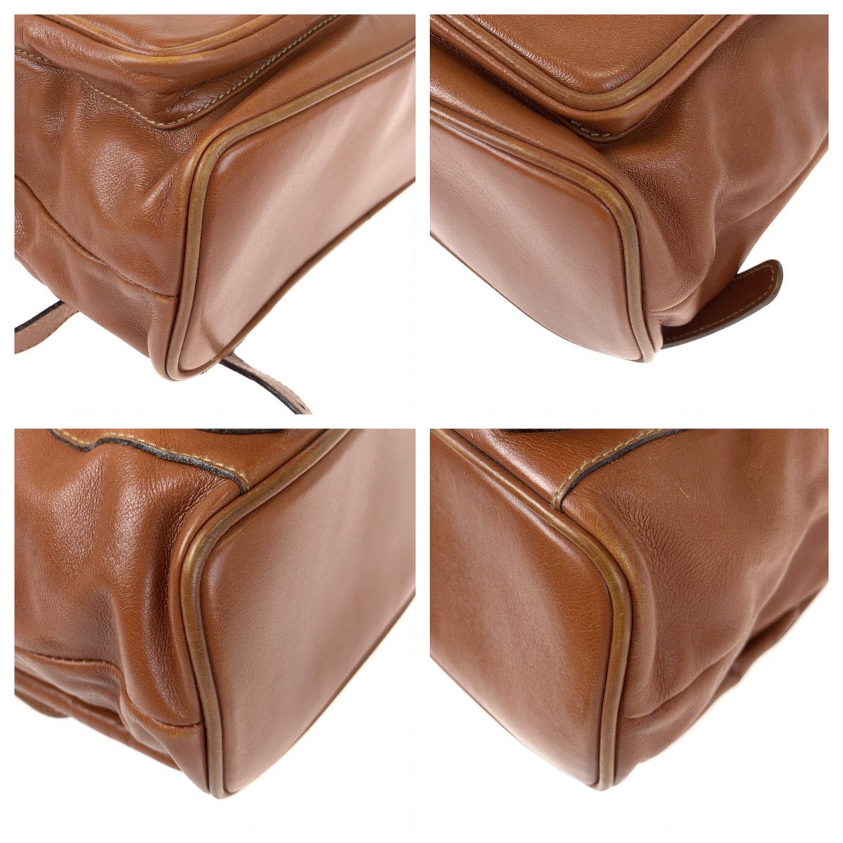 Luxury Gucci Trending 2025 Vintage Bamboo Leather Backpack