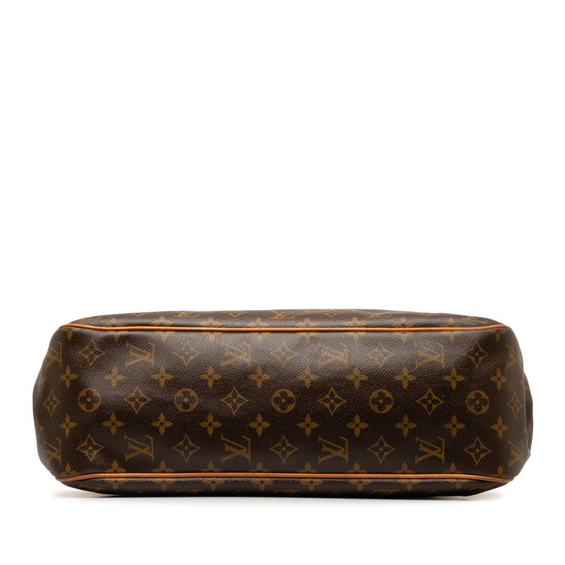 Louis Vuitton Monogram Battalion Horizontal Handbag M51154 Brown PVC Leather  Louis Vuitton