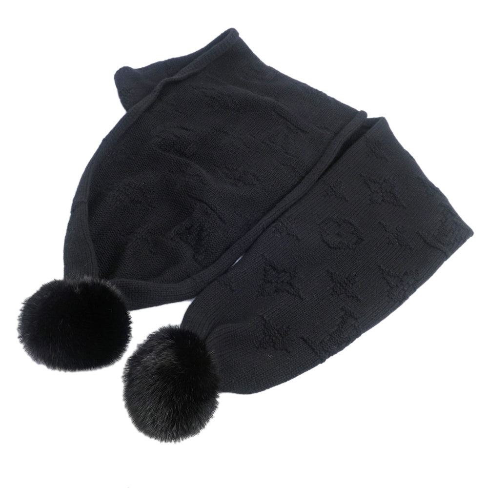Louis Vuitton Esharp Flocon Du N Machu Picchu Cashmere Minkefer Black Black And Other