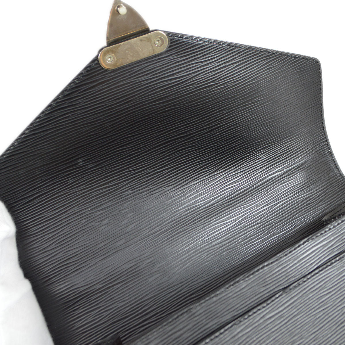 Louis Vuitton Black Epi Monceau 28 Handbag M52792