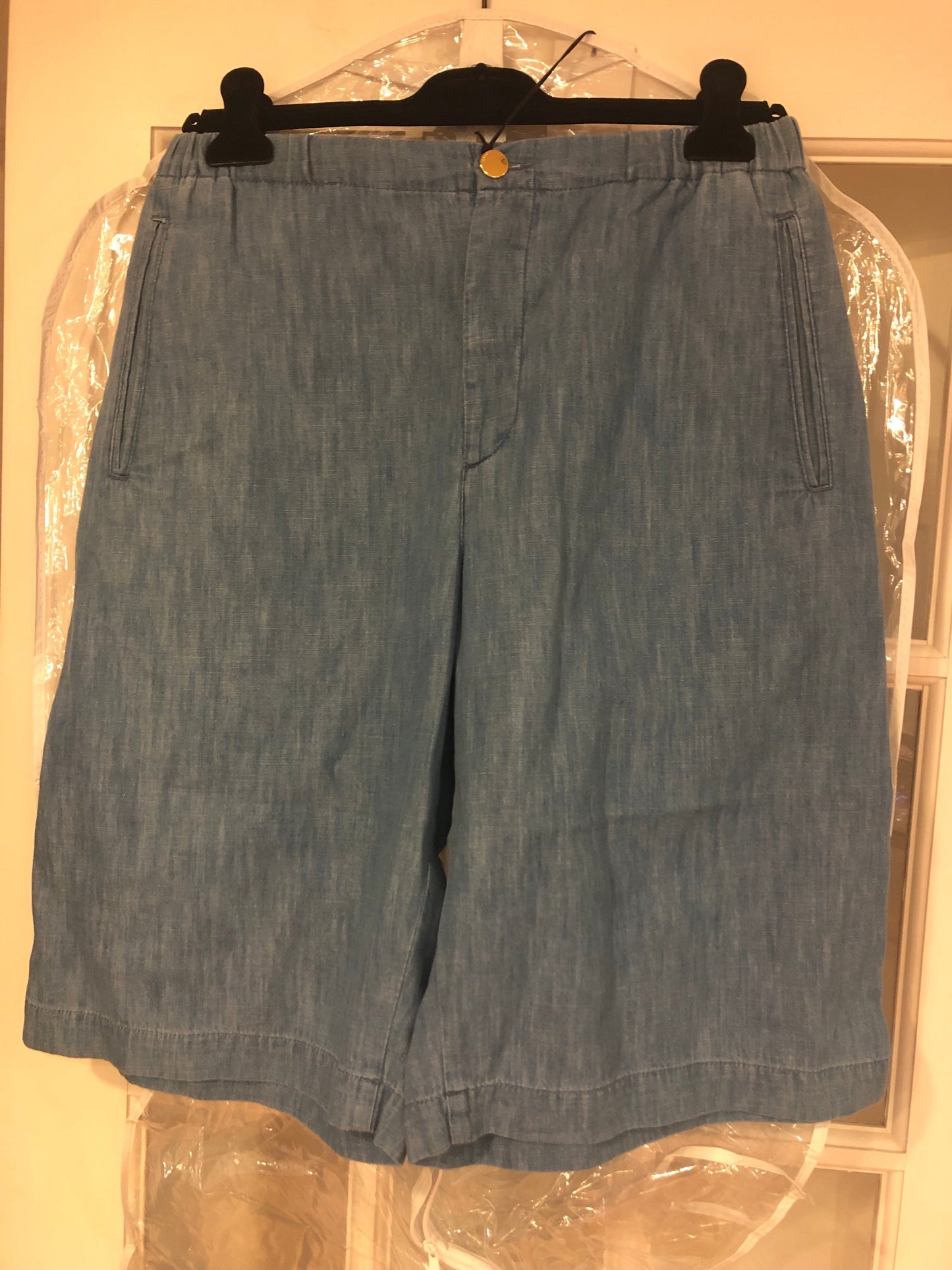 Luxury Gucci Trending 2025 Button Fly Shorts in Blue