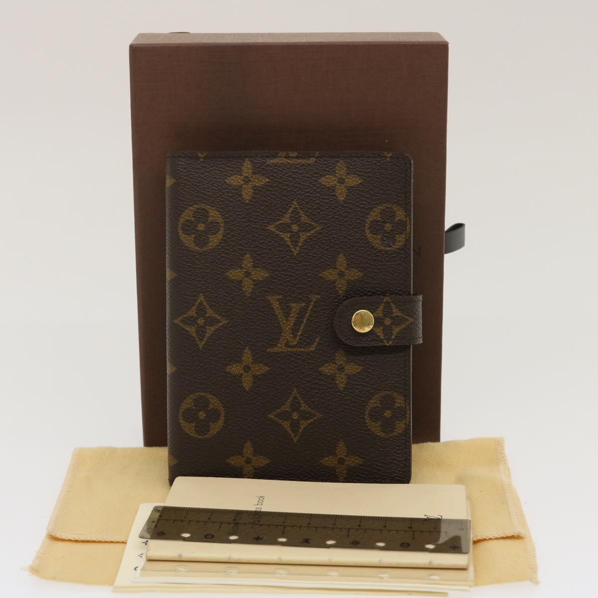 LOUIS VUITTON Monogram Agenda PM Day Planner Cover R20005 LV am470b
