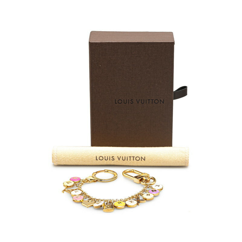 Louis Vuitton Keyring M65380 Gold Multicolor