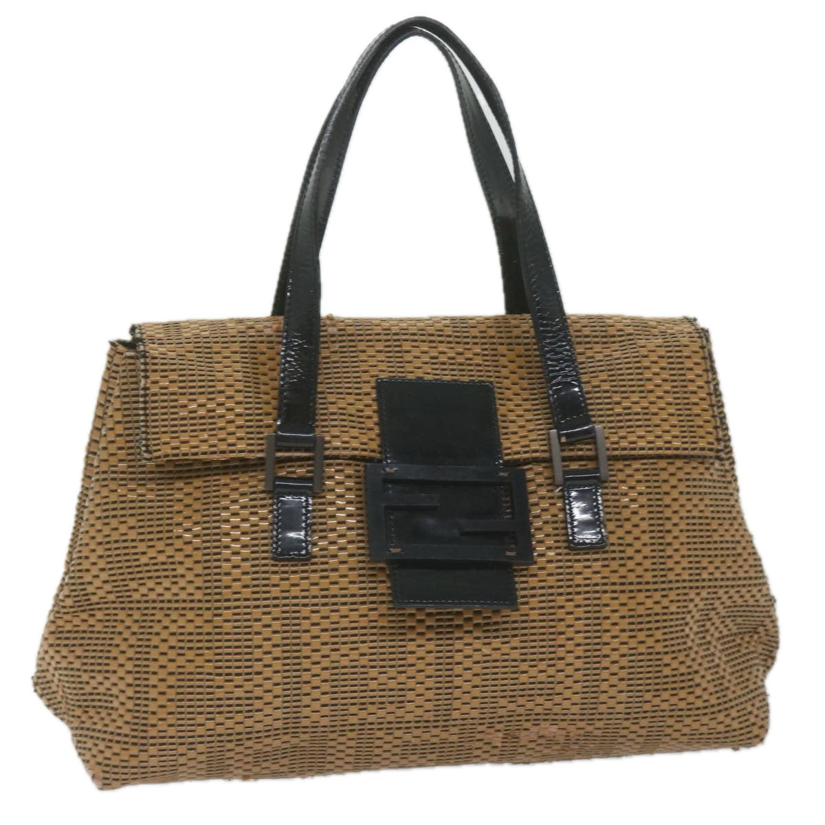 Luxury FendiMamma Baguette Shoulder Bag Leather Brownbs10413