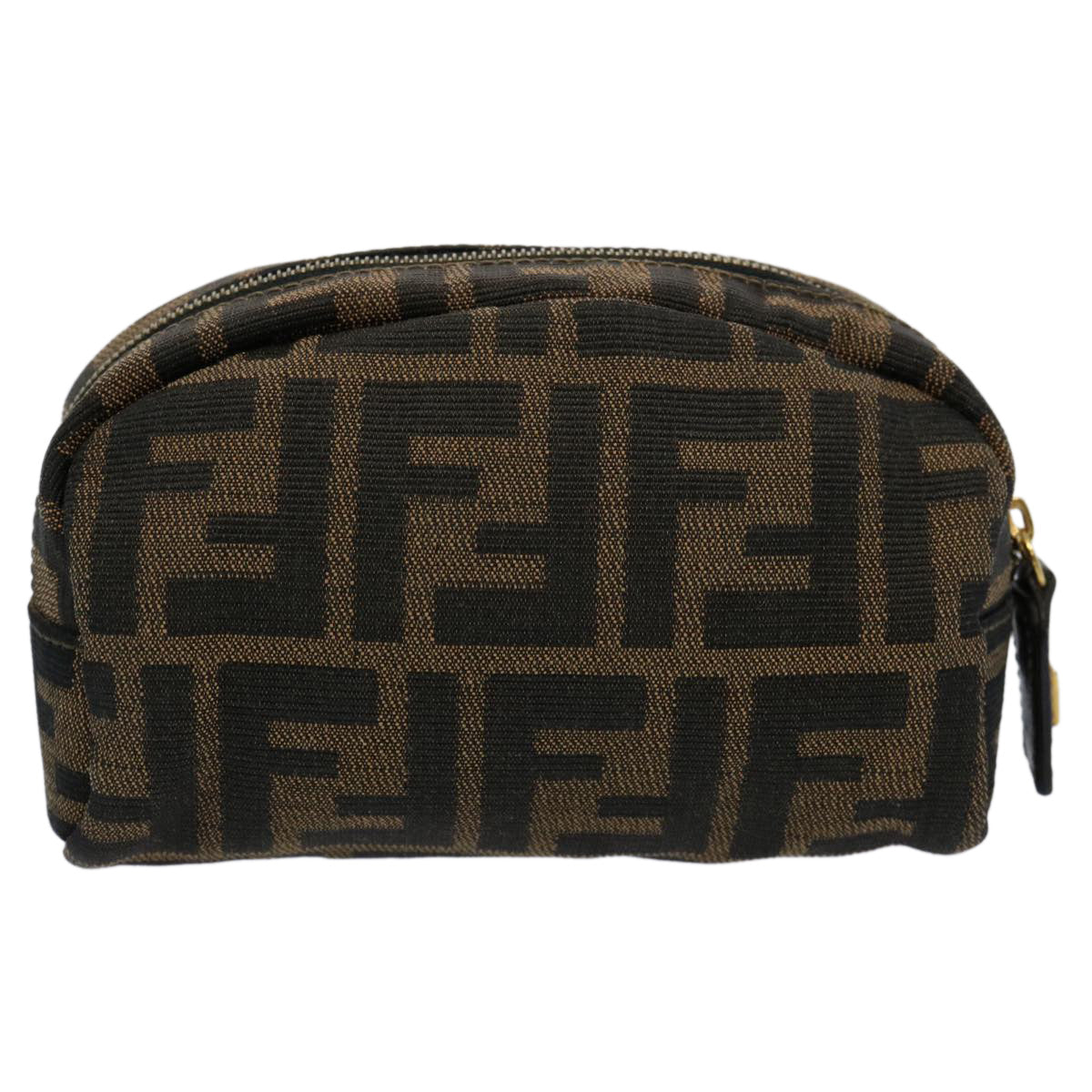 Luxury FendiZucca Canvas Pouch Black Brownbs10444