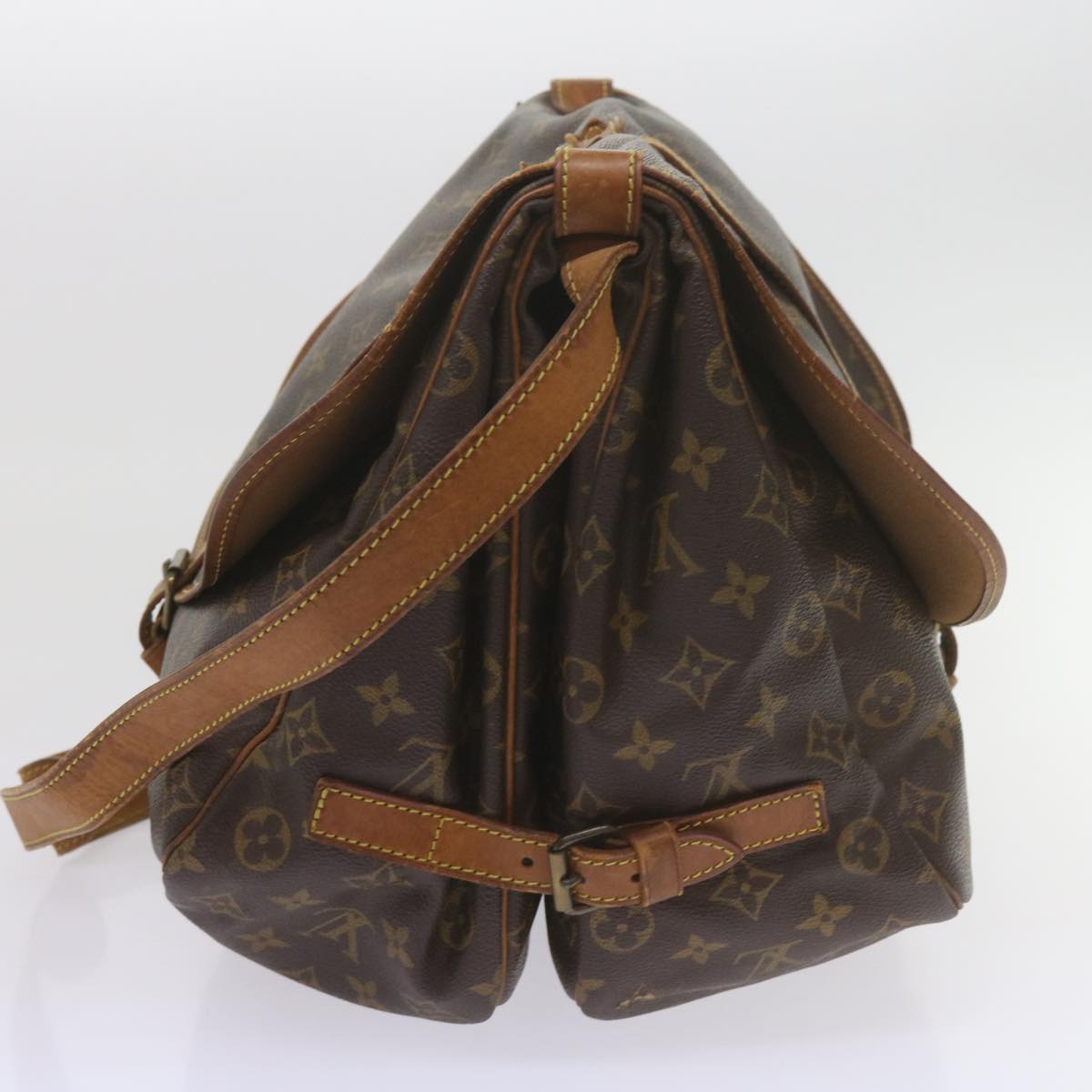 LOUIS VUITTON Monogram Saumur 35 Shoulder Bag M42254 LV bs10450