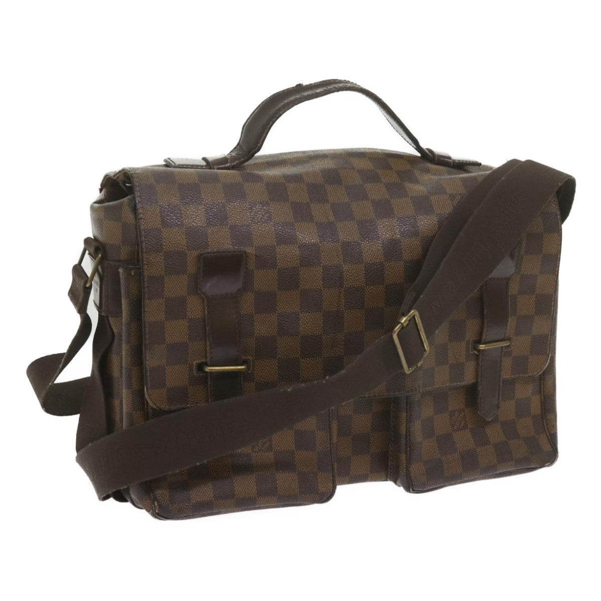 LOUIS VUITTON Damier Ebene Broadway Shoulder Bag N42270 LV bs10513