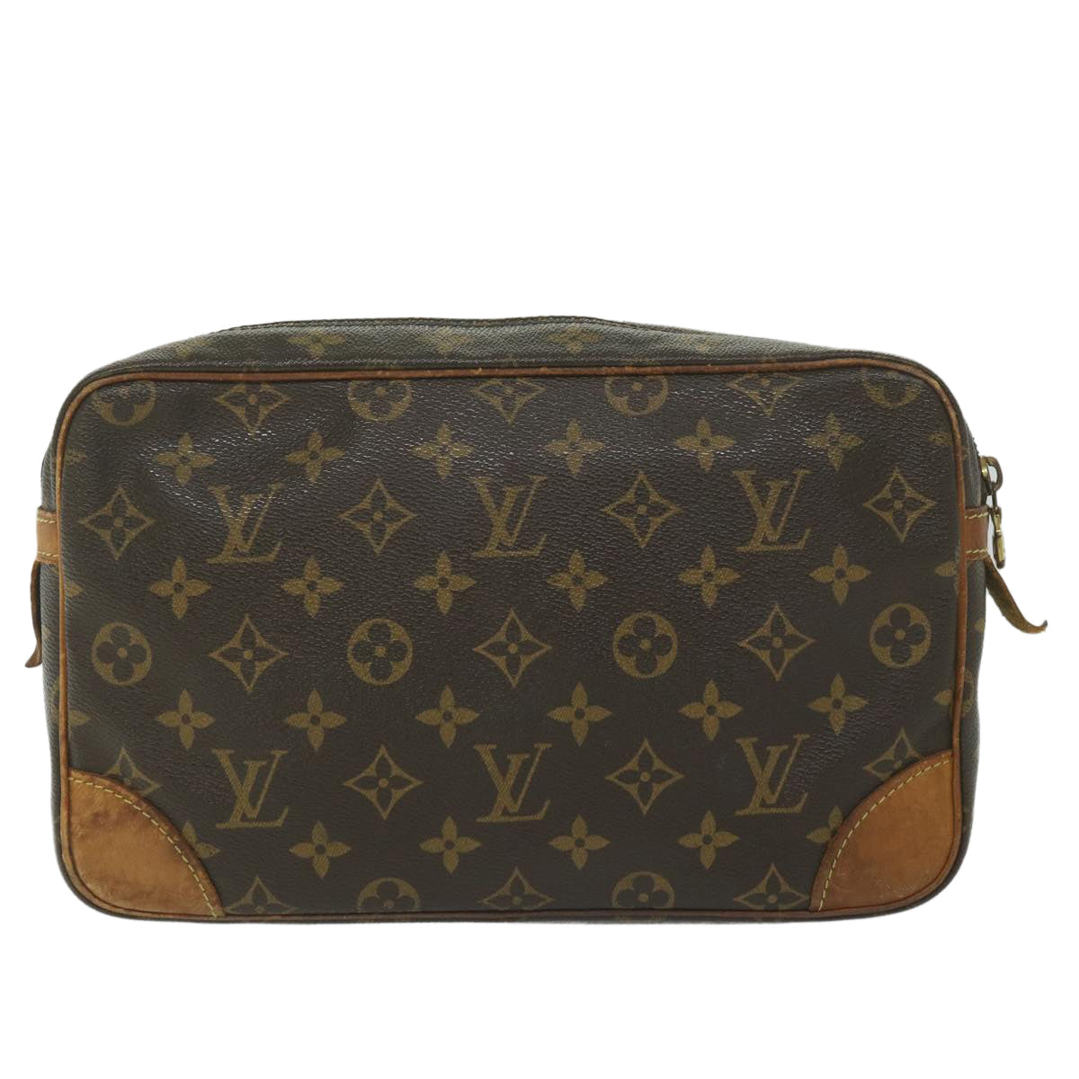 LOUIS VUITTON Monogram Compiegne 28 Clutch Bag M51845 LV bs10529