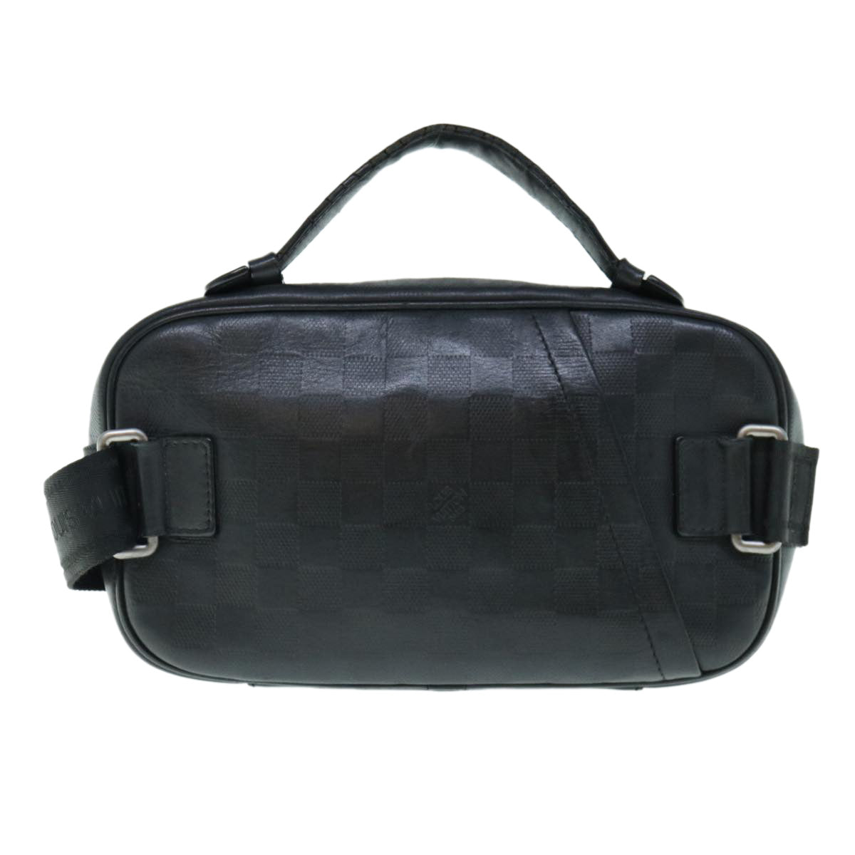 LOUIS VUITTON Damier Anfini Ambreil ShoulderBag Black Onyx N41288 bs10716