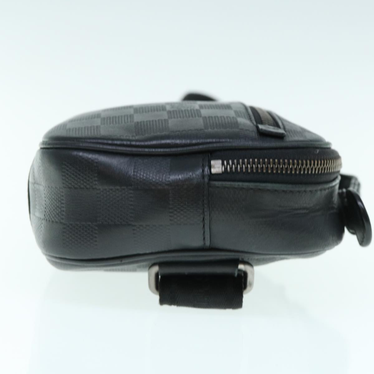 LOUIS VUITTON Damier Anfini Ambreil ShoulderBag Black Onyx N41288 bs10716