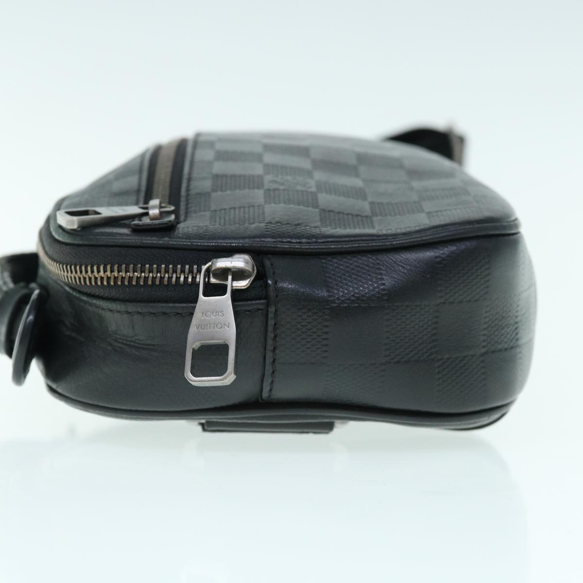 LOUIS VUITTON Damier Anfini Ambreil ShoulderBag Black Onyx N41288 bs10716