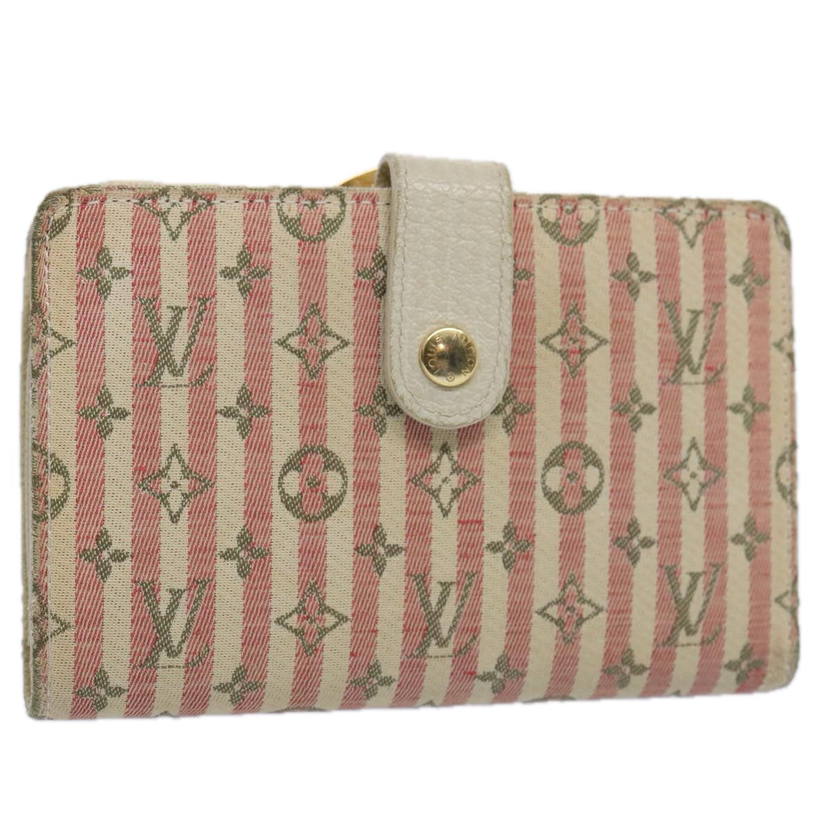 LOUIS VUITTON Mini Lin Croisette Portefeuille Viennois Pink M95658 bs10739
