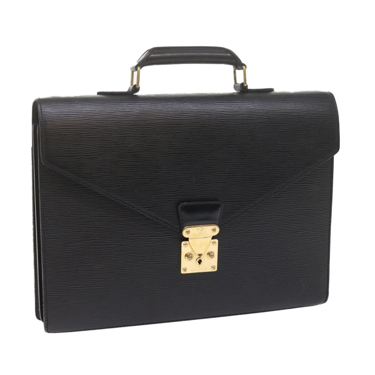 LOUIS VUITTON Epi Serviette Conseiller Briefcase Black M54422 LV bs10768