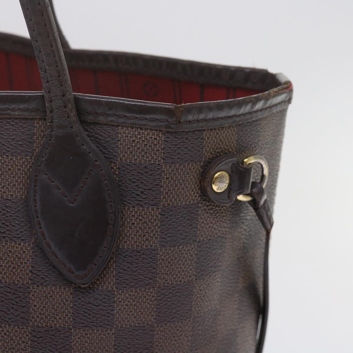 LOUIS VUITTON Damier Ebene Neverfull PM Tote Bag N51109 LV bs10772