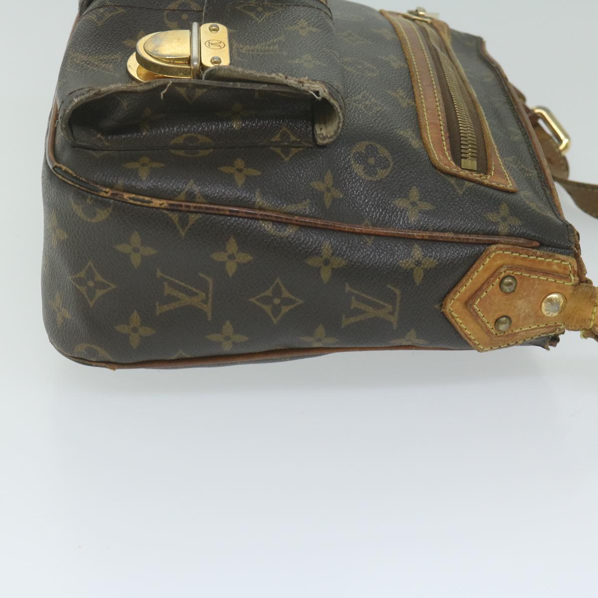 LOUIS VUITTON Monogram Hudson GM Shoulder Bag M40045 LV bs10788