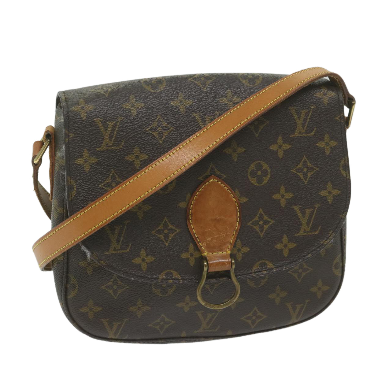 LOUIS VUITTON Monogram Saint Cloud GM Shoulder Bag M51242 LV bs10832