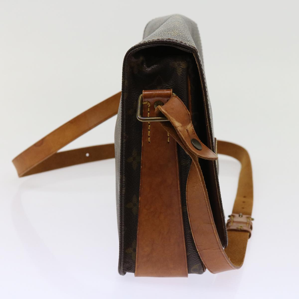 LOUIS VUITTON Monogram Cartouchiere GM Shoulder Bag M51252 LV bs10862