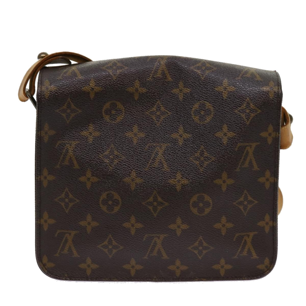 LOUIS VUITTON Monogram Cartouchiere MM Shoulder Bag M51253 LV bs10866