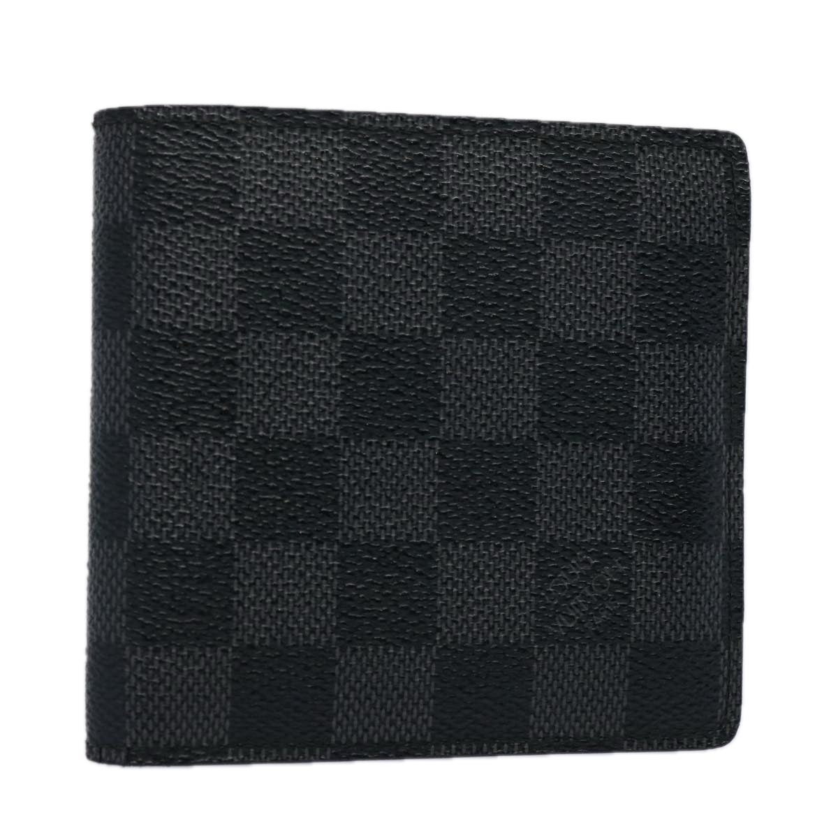LOUIS VUITTON Damier Graphite Portefeuille Marco Wallet N62664 LV bs10891