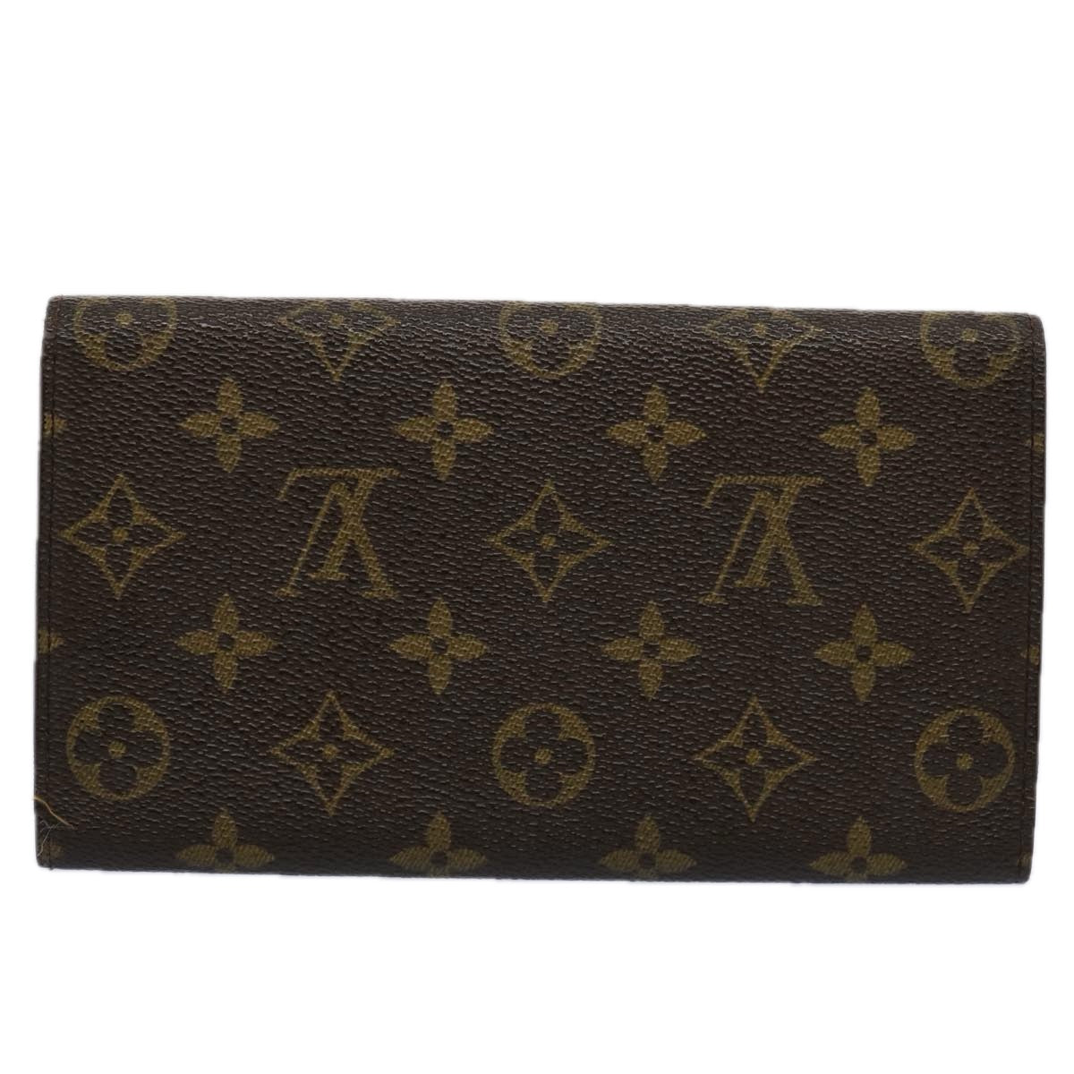 LOUIS VUITTON Monogram Portefeuille International Wallet M61217 LV bs10895