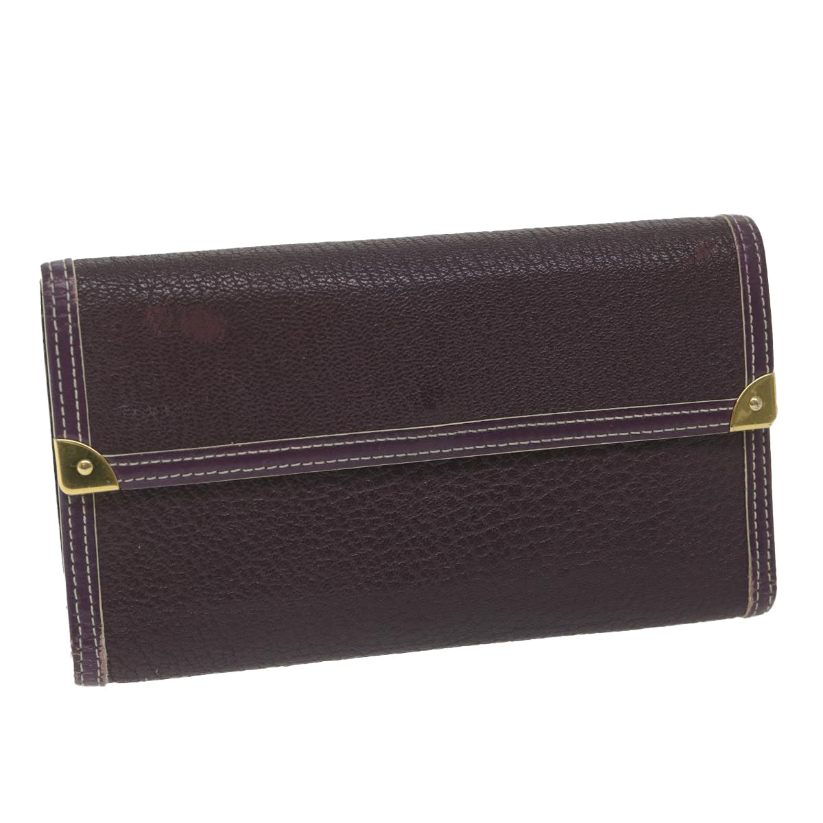 LOUIS VUITTON Suhari Porte Tresor International Purple M91838 LV bs10901