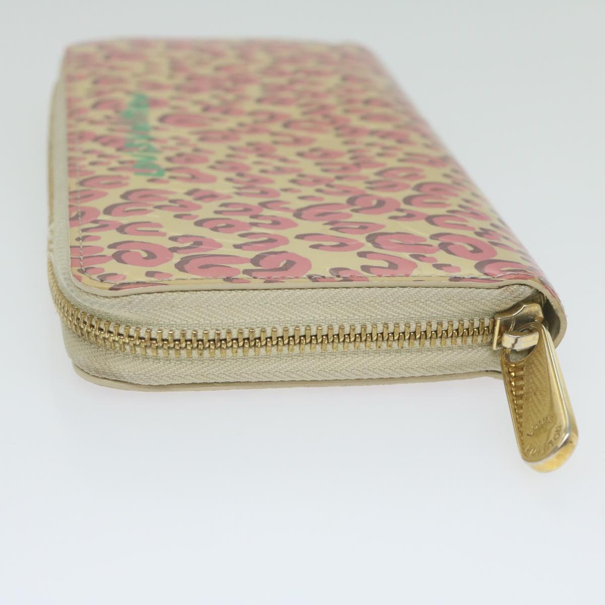 LOUIS VUITTON Monogram Vernis Zippy Wallet Broncorail M91476 LV bs10939
