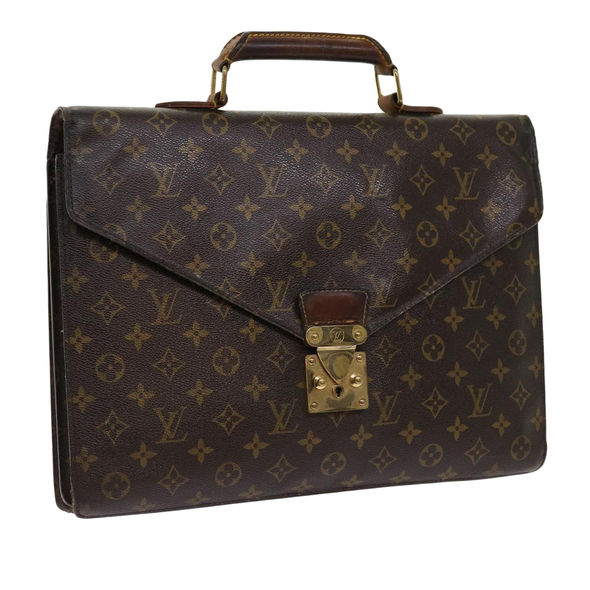 LOUIS VUITTON Monogram Serviette Conseiller Briefcase M53331 LV bs11050