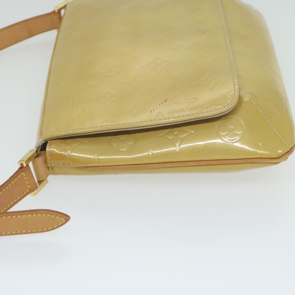 LOUIS VUITTON Monogram Vernis Thompson Street Bag Beige M91301 LV bs11055