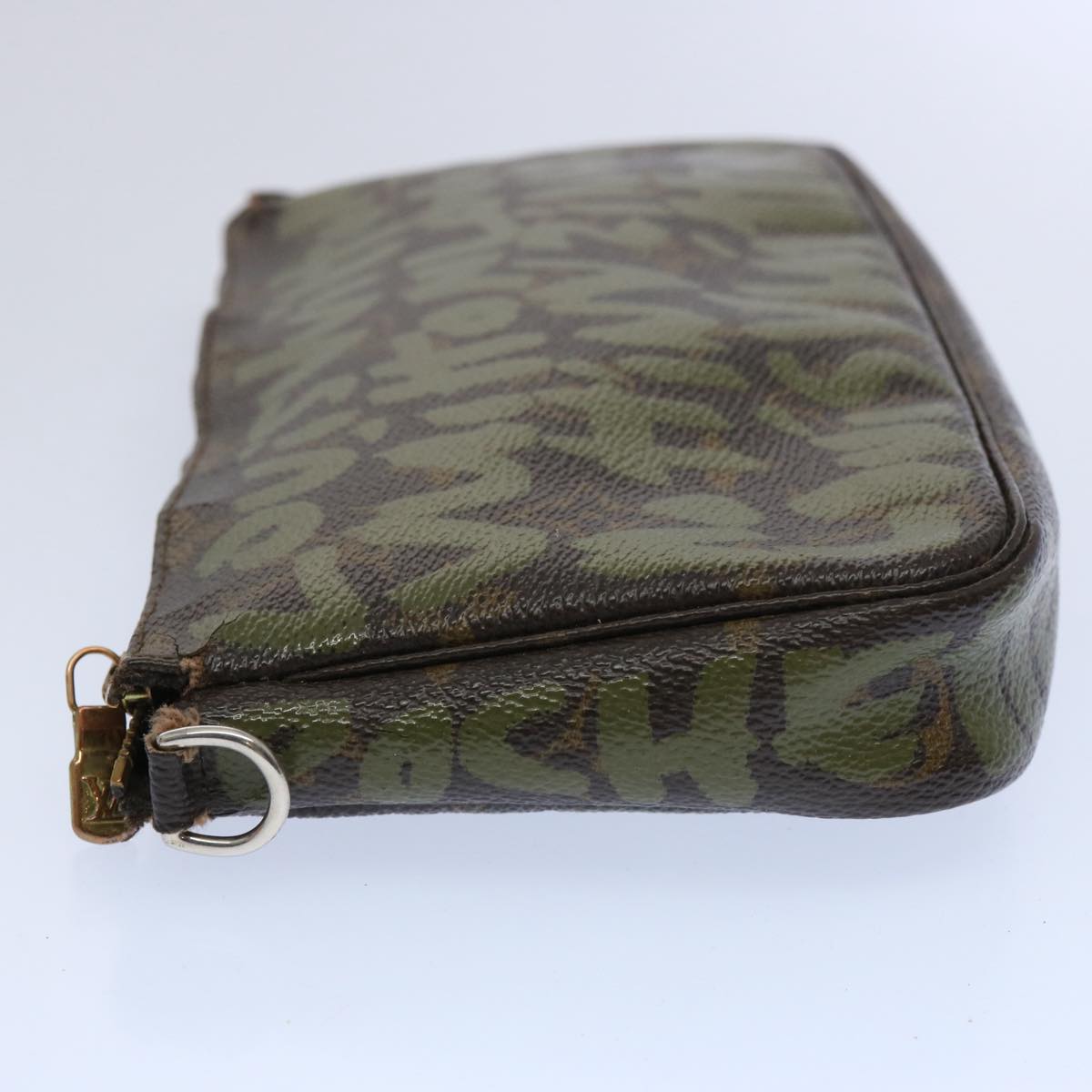 LOUIS VUITTON Monogram Graffiti Pochette Accessoires Khaki M92191 bs11058