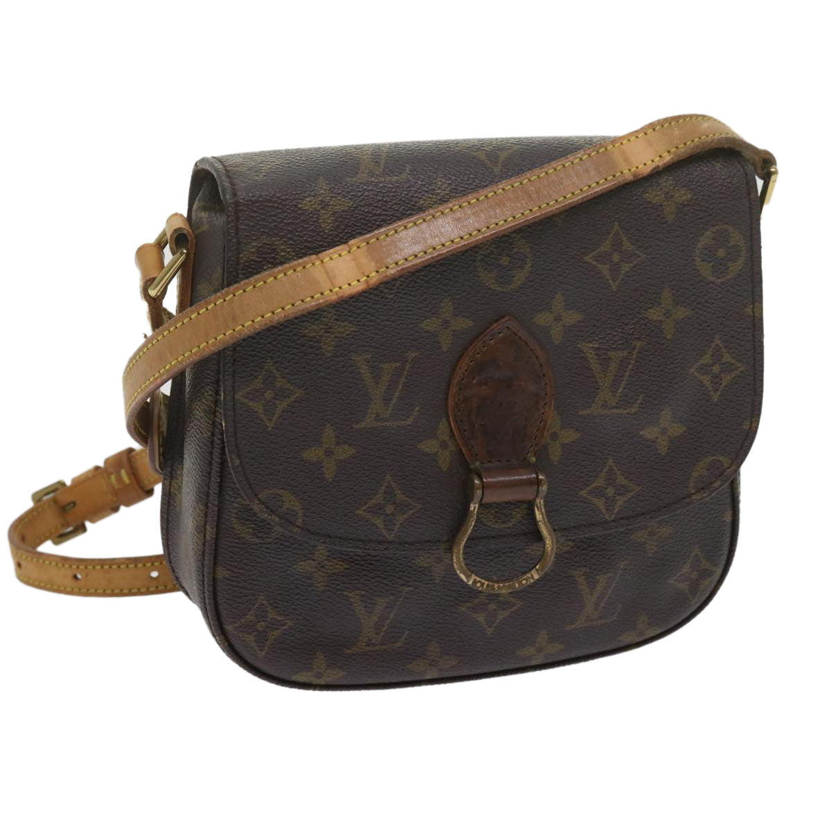 LOUIS VUITTON Monogram Saint Cloud MM Shoulder Bag M51243 LV bs11069