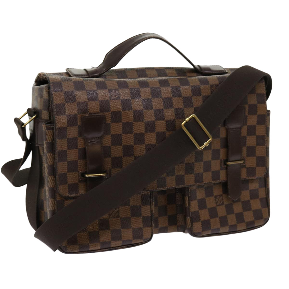 LOUIS VUITTON Damier Ebene Broadway Shoulder Bag N42270 LV bs11070