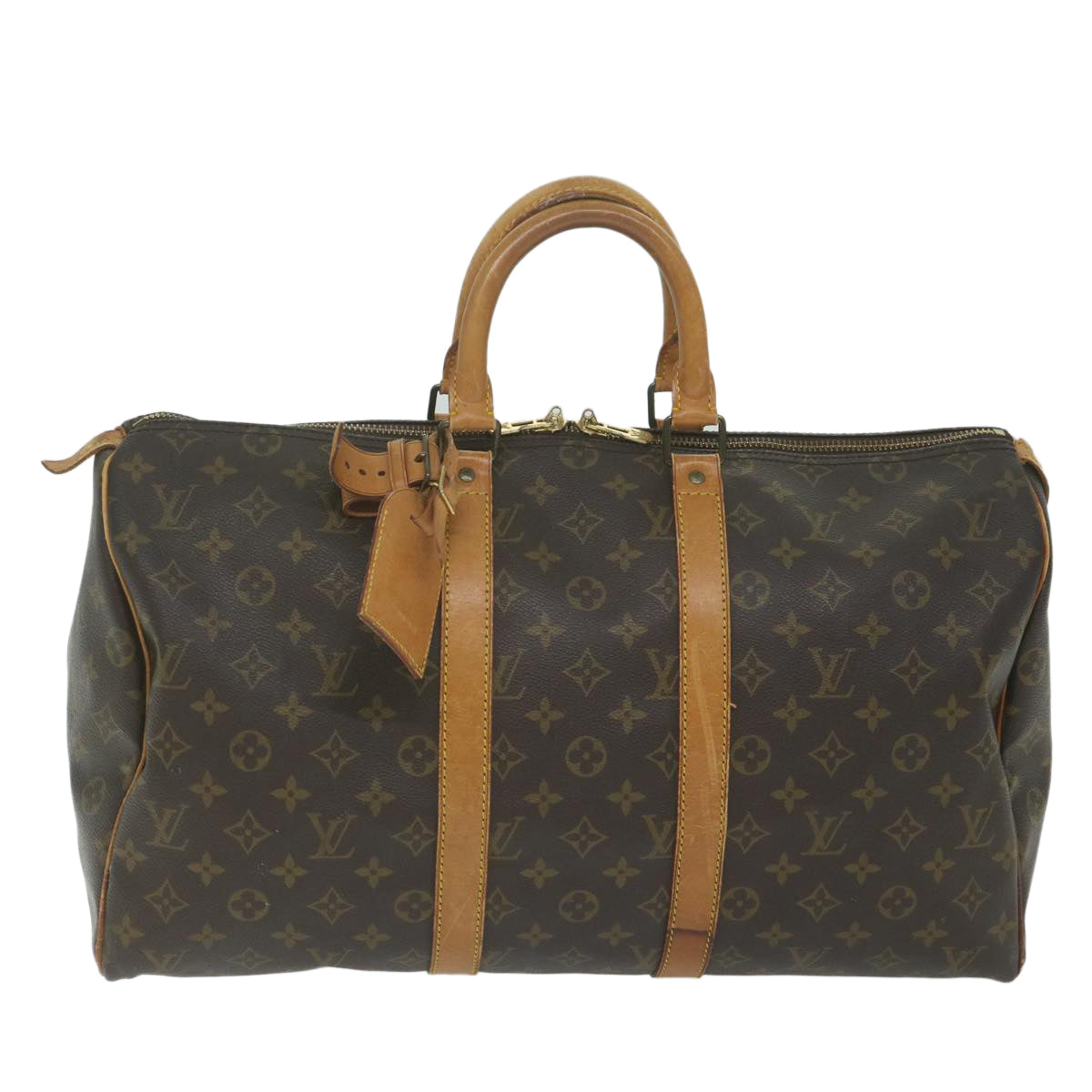 LOUIS VUITTON Monogram Keepall 45 Boston Bag M41428 LV bs11117