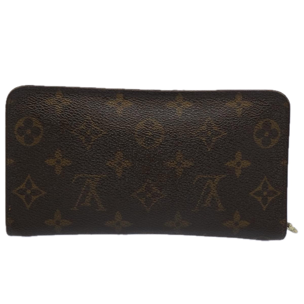 LOUIS VUITTON Monogram Porte Monnaie Zip Long Wallet M61727 LV bs11144