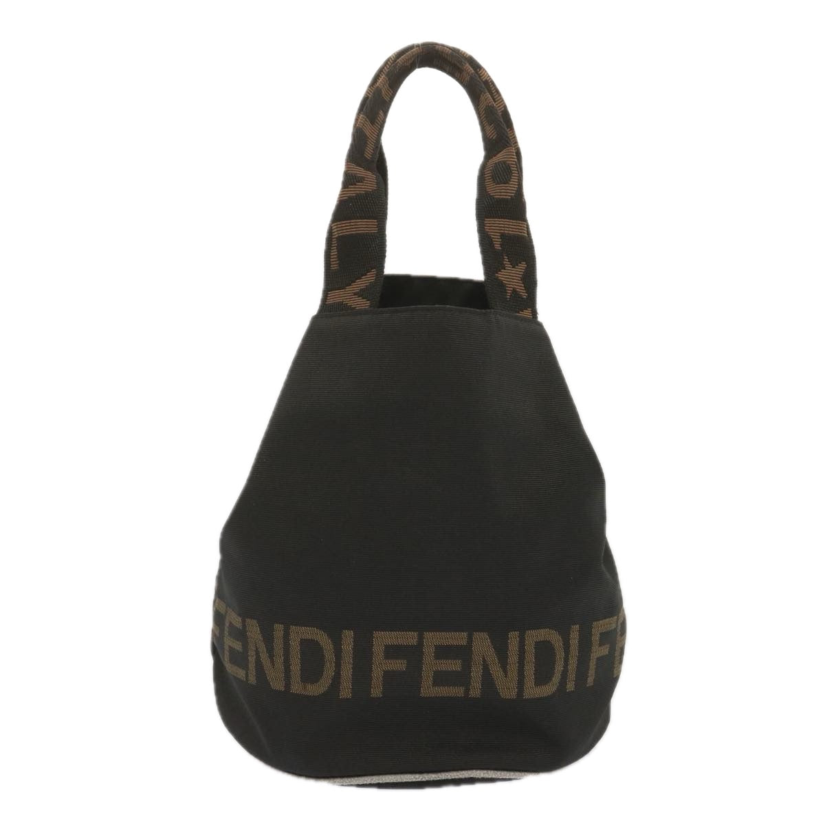 Luxury FendiHand Bag Canvas Black 2321 26526 098bs11262