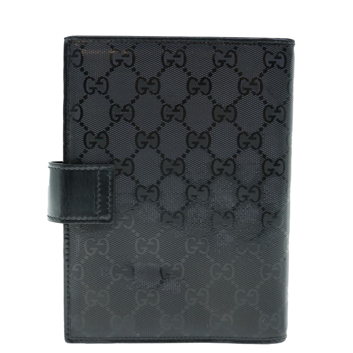 GUCCI GG Canvas Agenda Day Planner Cover Black 115241  bs11487