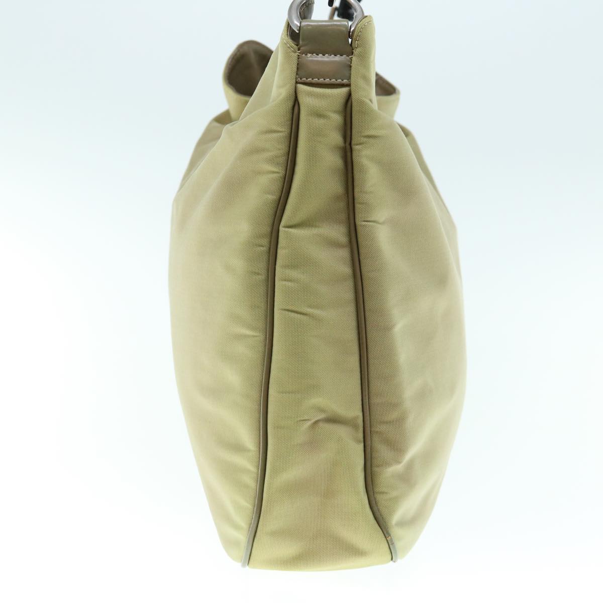 GUCCI Bamboo Hand Bag Nylon Beige 001 1577  bs11539