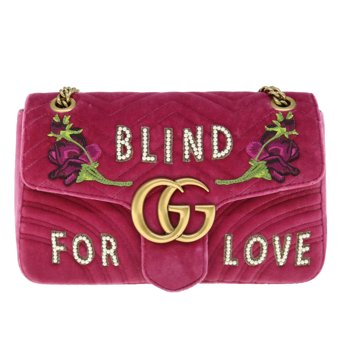 GUCCI Shoulder Bag Velor Pink 443496  bs11601