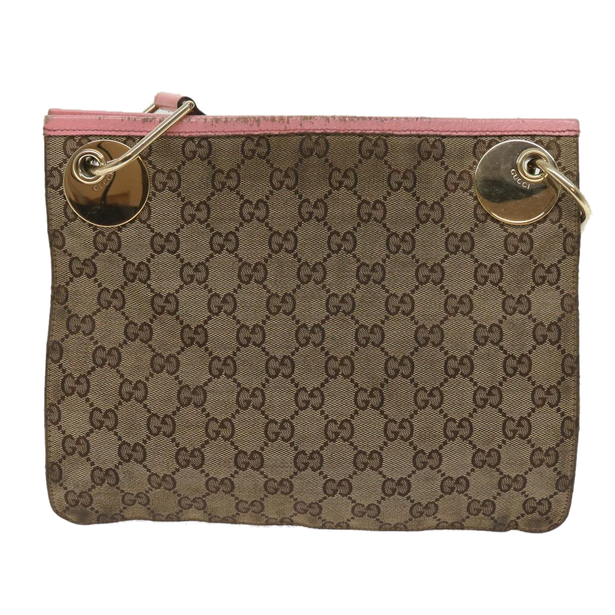GUCCI GG Canvas Shoulder Bag Beige  bs11628