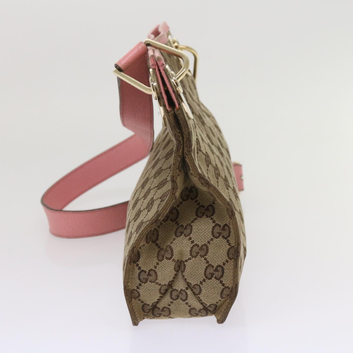GUCCI GG Canvas Shoulder Bag Beige  bs11628