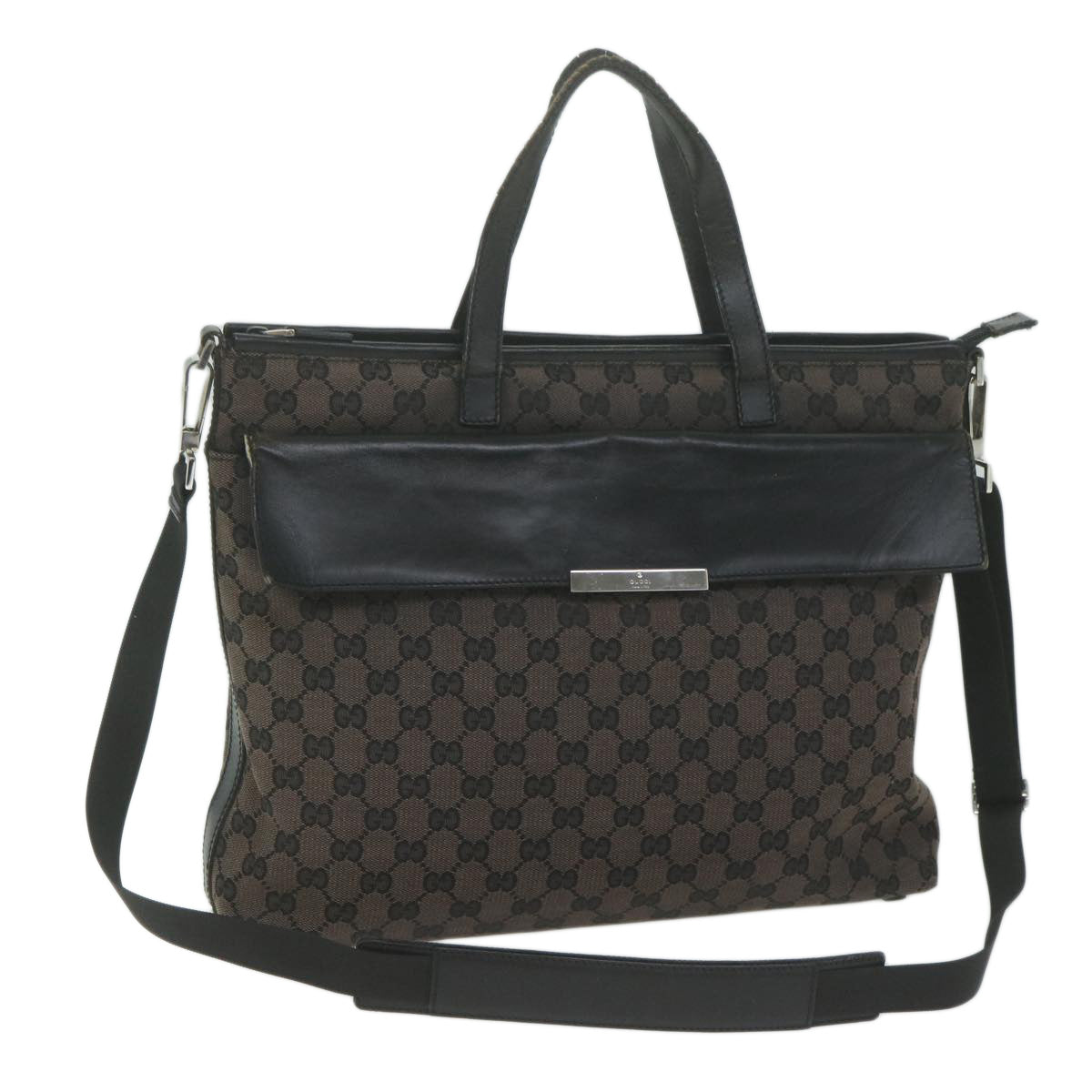 GUCCI GG Canvas Shoulder Bag 2way Black  bs11703