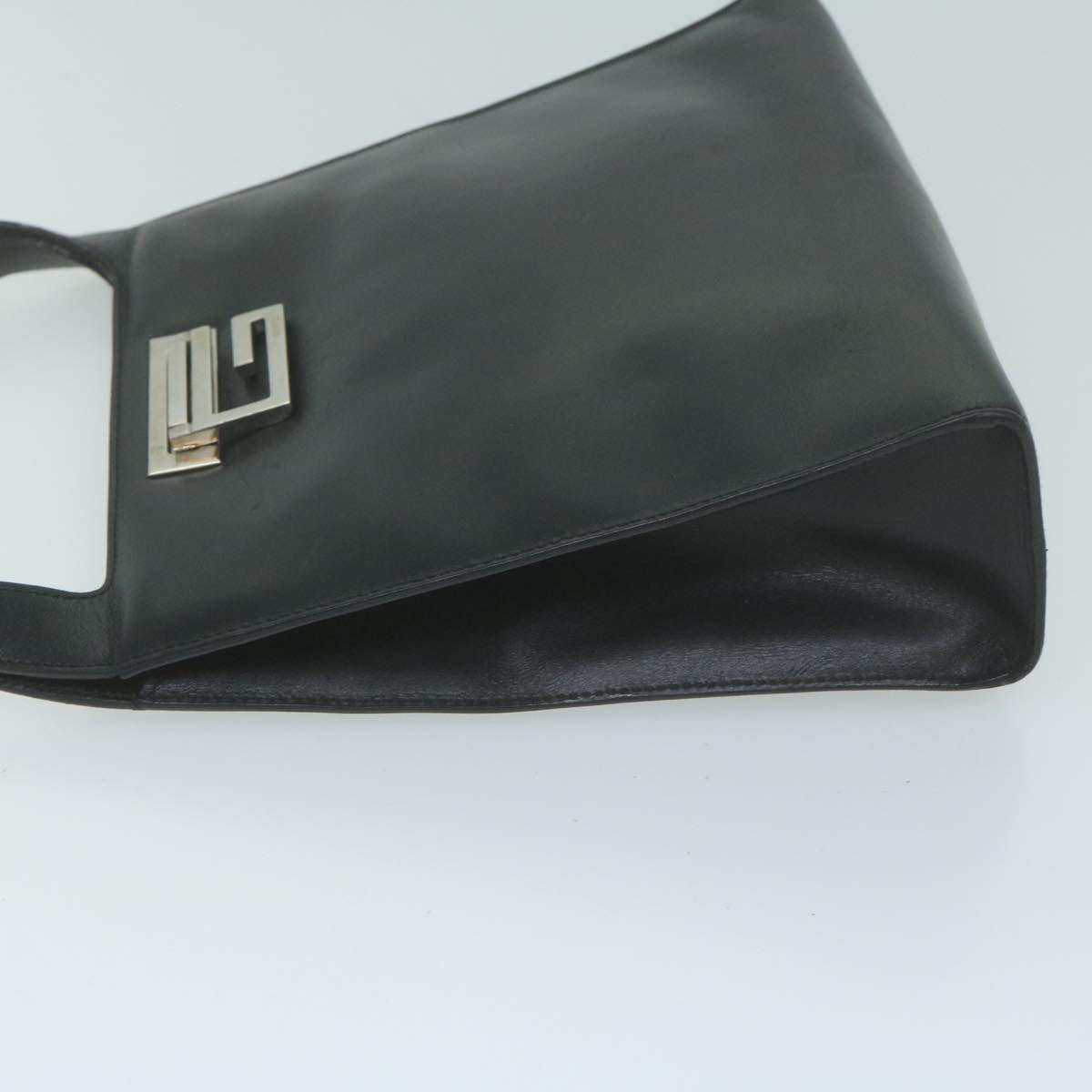 GUCCI Shoulder Bag Leather Black  bs11712