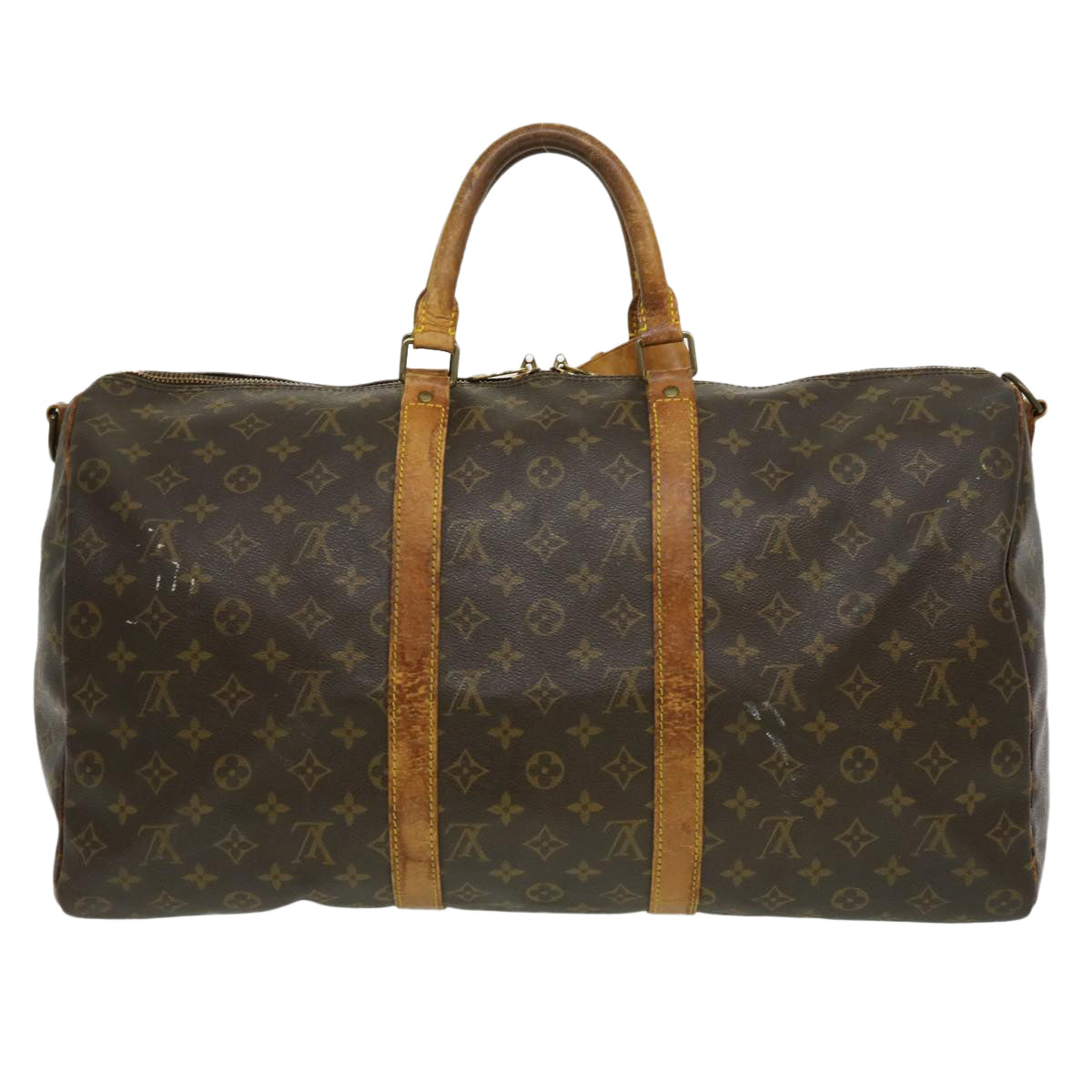LOUIS VUITTON Monogram Keepall Bandouliere 50 Boston Bag M41416 LV bs1176