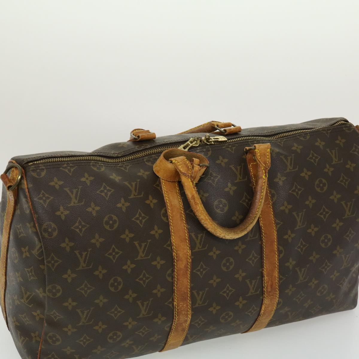 LOUIS VUITTON Monogram Keepall Bandouliere 50 Boston Bag M41416 LV bs1176