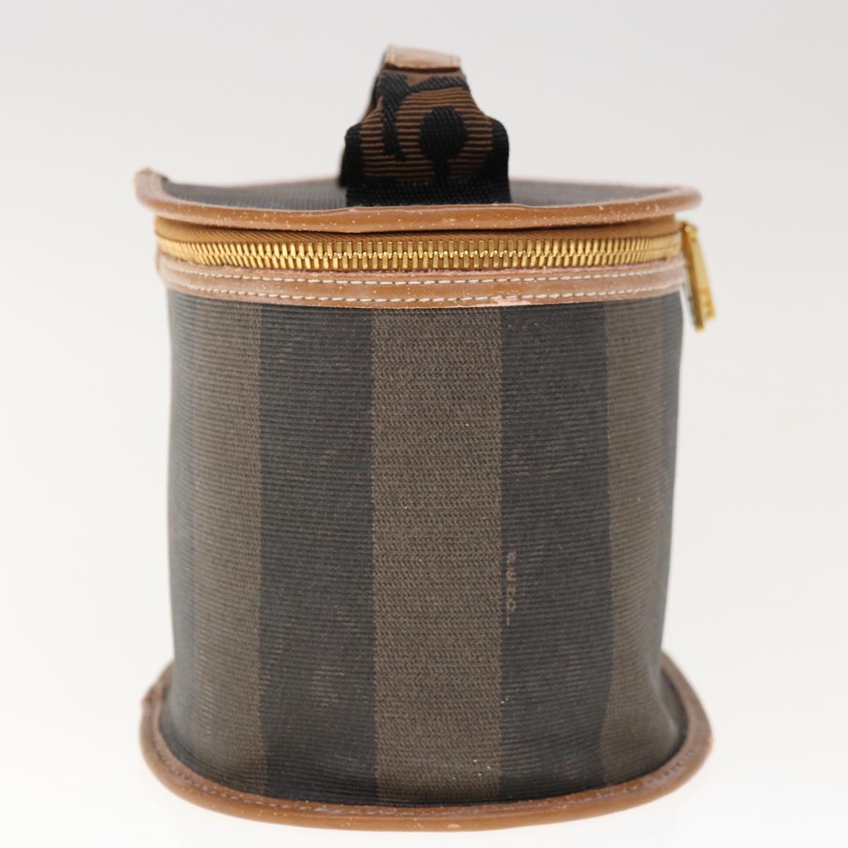 Luxury FendiPecan Canvas Vanity Cosmetic Pouch Black Brownbs11794