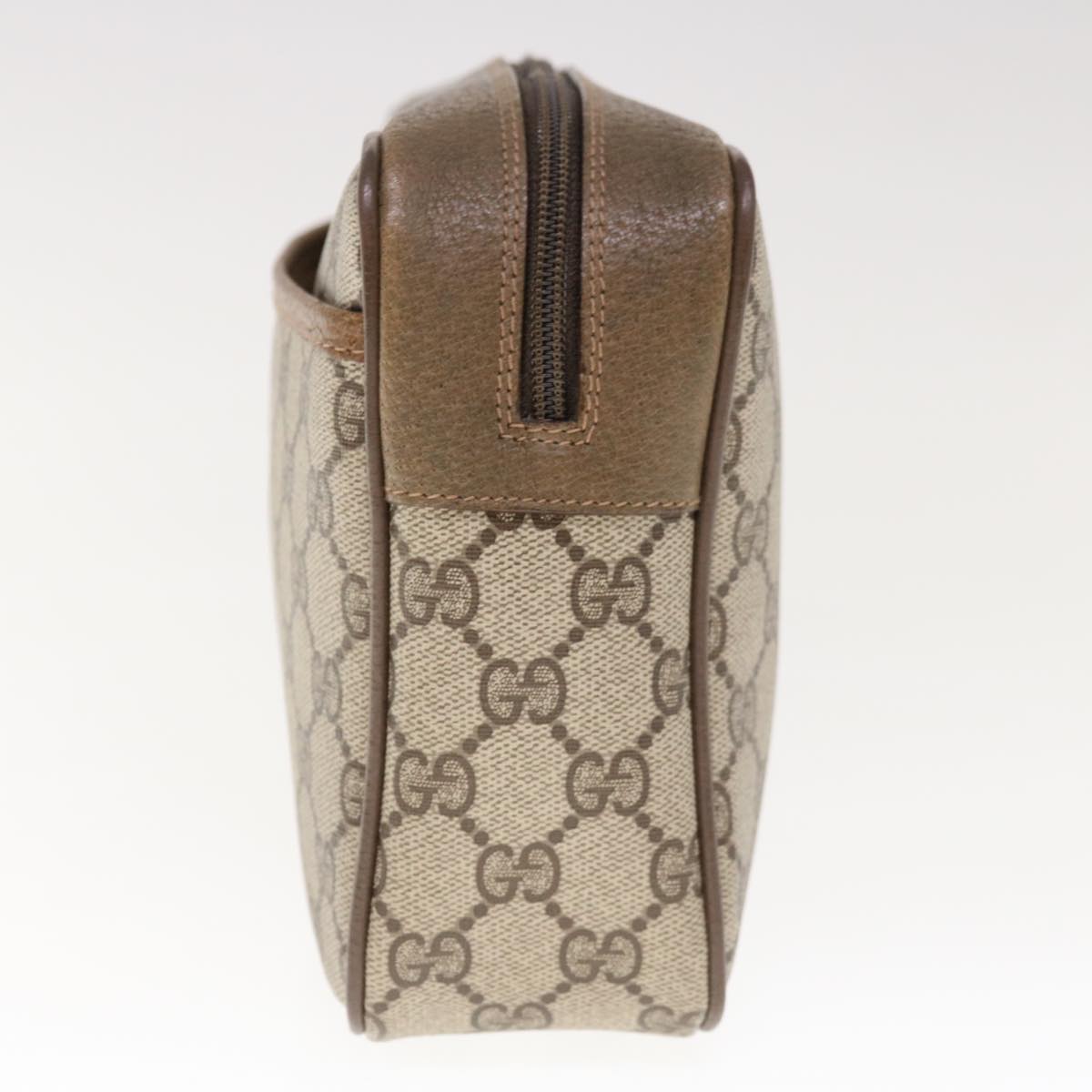 GUCCI GG Supreme Clutch Bag PVC Beige 89 01 044  bs11838