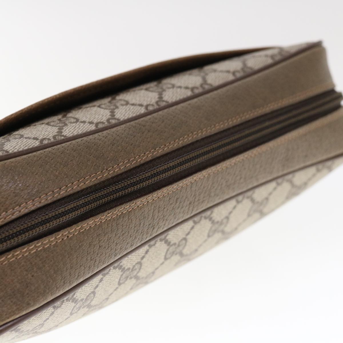 GUCCI GG Supreme Clutch Bag PVC Beige 89 01 044  bs11838
