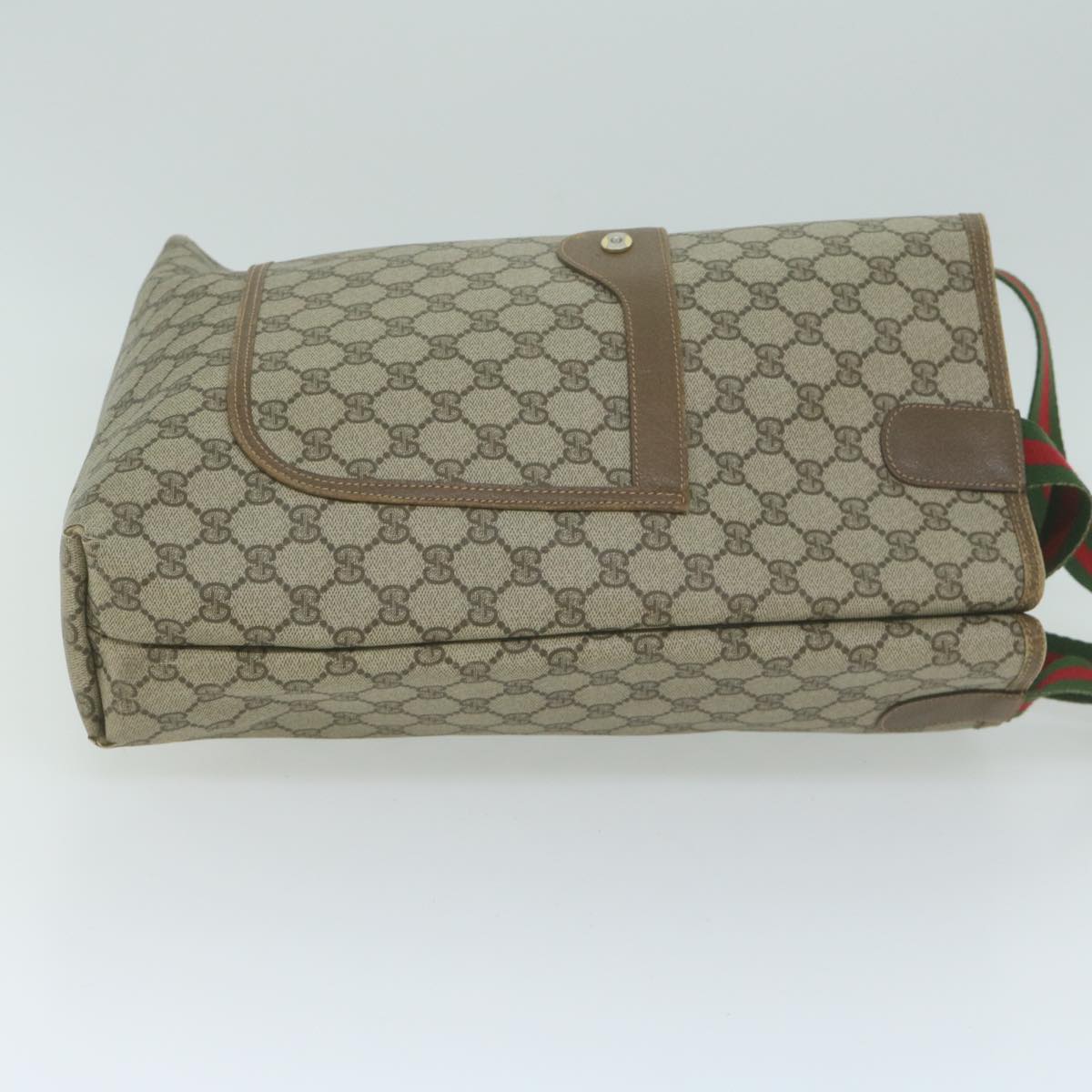 GUCCI GG Supreme Web Sherry Line Tote Bag Beige Red Green 39 02 003  bs11839