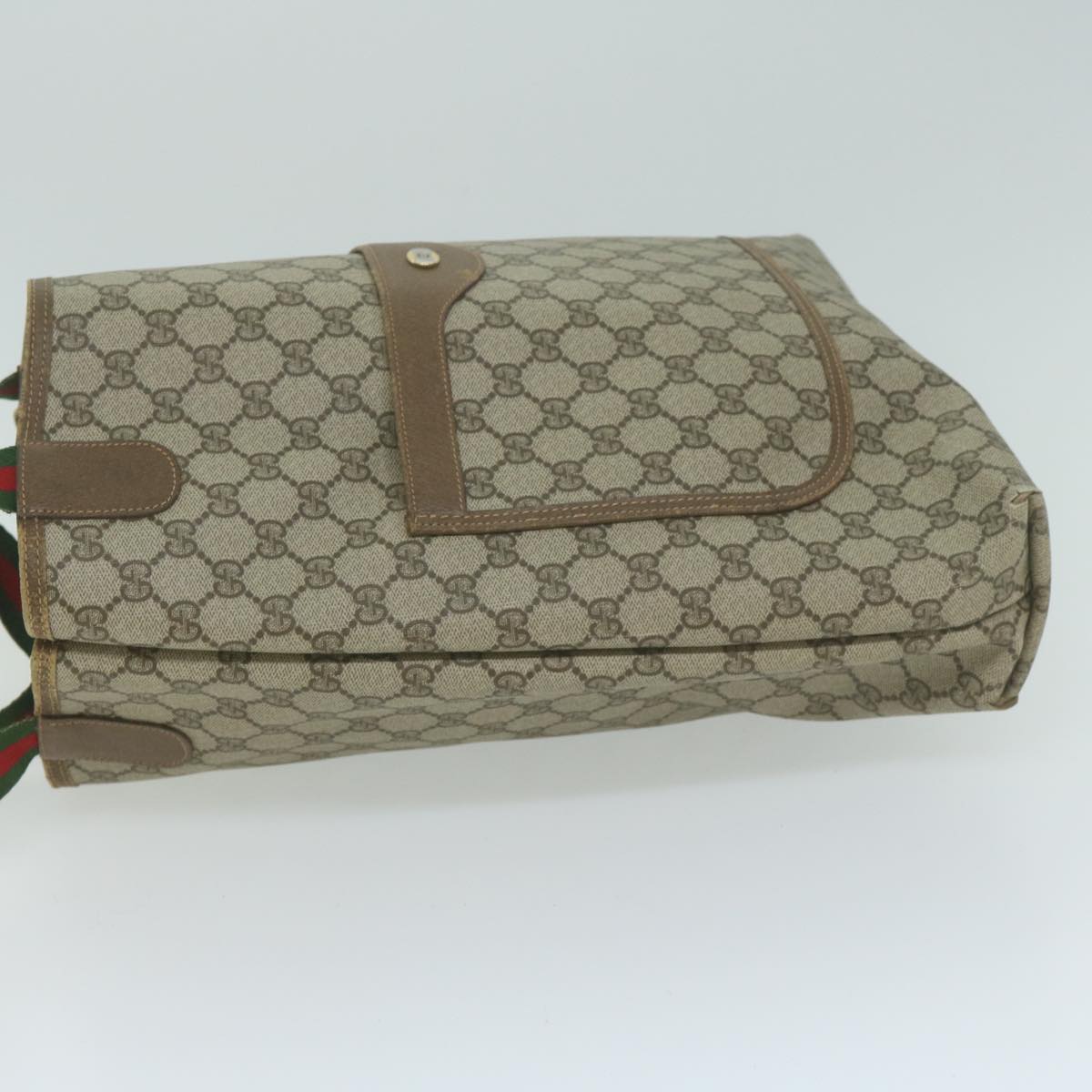 GUCCI GG Supreme Web Sherry Line Tote Bag Beige Red Green 39 02 003  bs11839