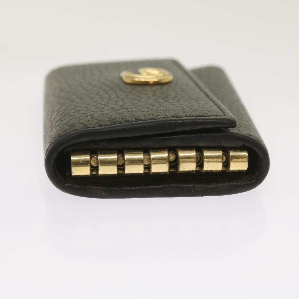 GUCCI GG Marmont Key Case Leather Black 456118  bs11937
